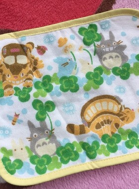 宫崎骏龙猫宝宝毛巾方巾全棉纯棉