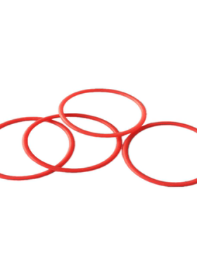 红色硅胶O圈密封圈线径2.65胶圈耐高温垫圈防水防漏小皮圈定制