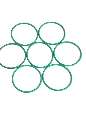 绿色氟胶O型密封圈线径2.4外径32-50耐高温防腐蚀氟橡胶皮圈定制