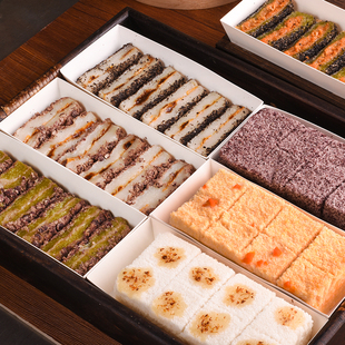 南大门传统手工芝麻红豆切糕芋泥红豆青糕条糯米麻糍南瓜松糕点心