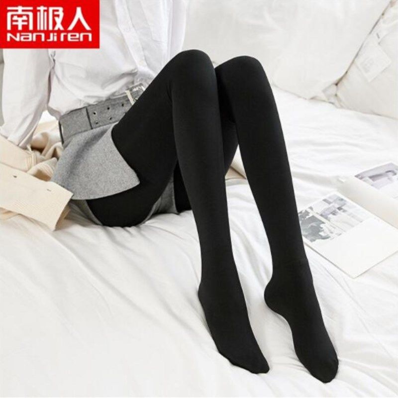 南极人秋冬季2019新款加绒加厚打底裤女外穿高腰紧身脚踩保暖裤子