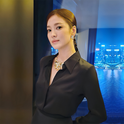 真丝女士法式v领桑蚕丝衬衣