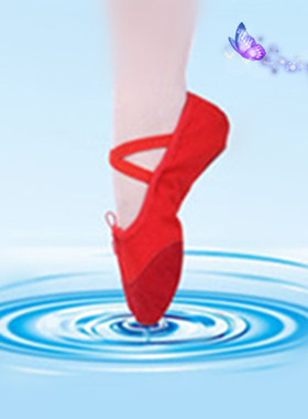 男女成人儿童皮头舞蹈练功鞋软底鞋红色黑色两底鞋猫爪鞋中国舞鞋