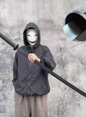 竹木苗刀武士刃太极剑汉剑武术表演居合木刀竹剑带鞘儿童玩具道具