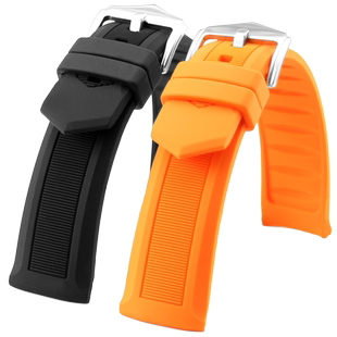 28mm硅胶表带19橡胶表带21手表带男23适用西铁城天梭汉密尔顿精工