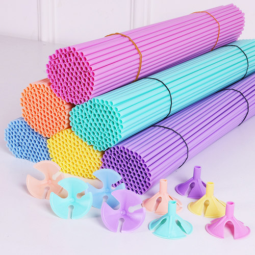 塑料拖杆气球手持棒装饰