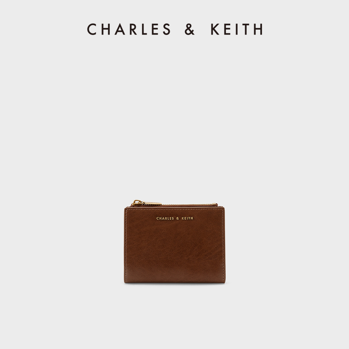 【双11活动】CHARLES＆KEITH简约钱包CK6-10680907短款拉链零钱包