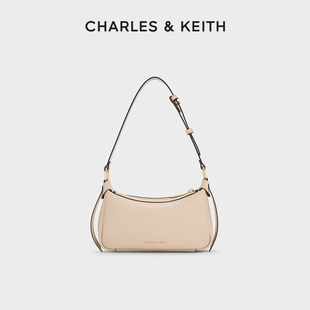 CHARLES&KEITH25秋季 20671784柔軟簡約手提腋下包斜挎包 CK2 新品