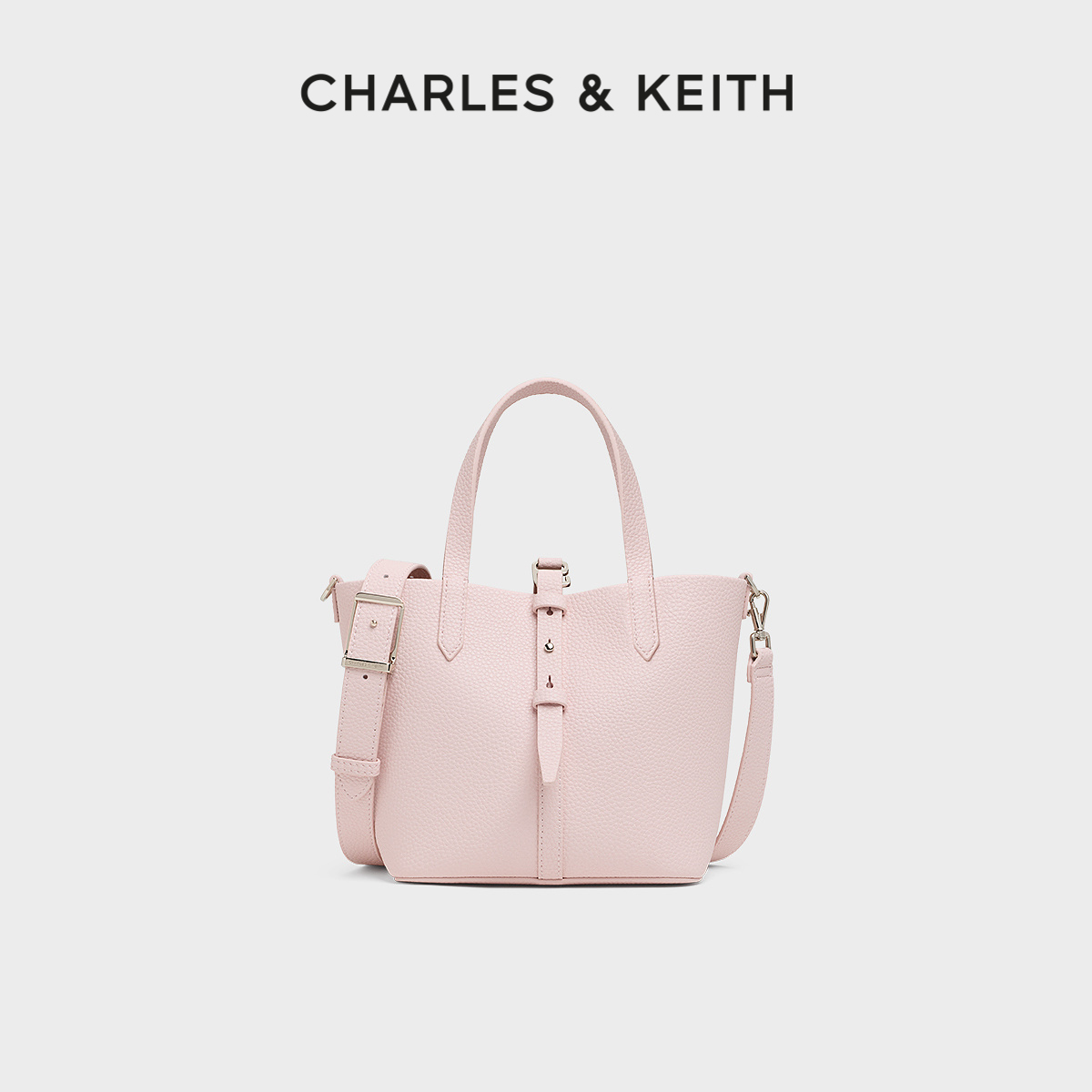 CHARLESKEITH简约通勤手提水桶包