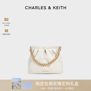 CHARLES&KEITH流浪包CK2 20671559中号链条托特包