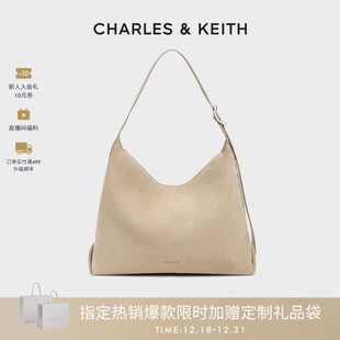 1大容量绒面托特腋下包 40782736 CHARLES&KEITH25冬新品 CK2