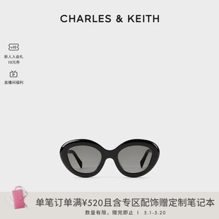 太阳镜 91280564欧美复古猫眼墨镜女款 CK3 CHARLES&KEITH24夏新品