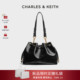 30782795时尚 CHARLES&KEITH26春新品 CK2 抽绳大容量通勤托特包