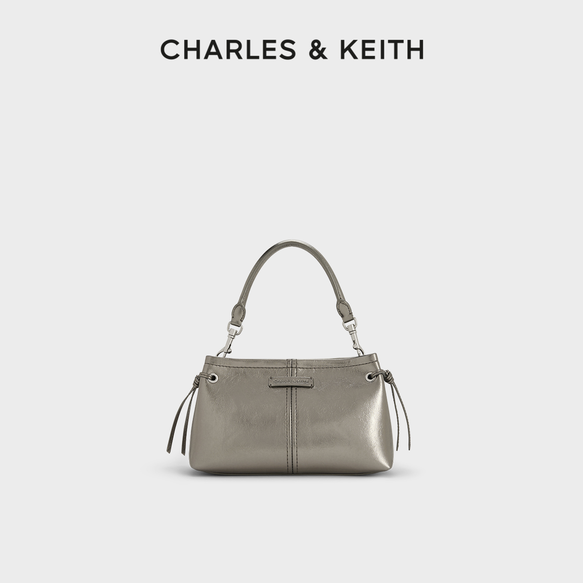 CHARLESKEITH复古简约斜挎手提包