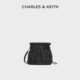 60782390 CHARLES&KEITH25冬新品 CK2 2粗花呢双肩链条小号流浪包