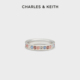 CHARLES&KEITH时尚 配饰CK5 32120429缤纷彩色水钻设计感戒指