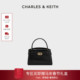 CHARLES&KEITH秋冬女包CK2 50270880 1单肩手提鳄鱼纹凯莉包婚包