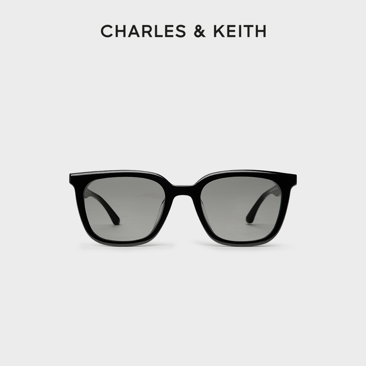 CHARLES&KEITH简约方框时尚墨镜