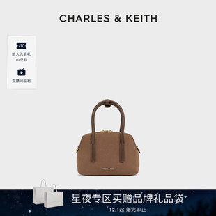 30782729 CHARLES&KEITH25冬CK2 1简约仿麂皮小方包女 新年礼物