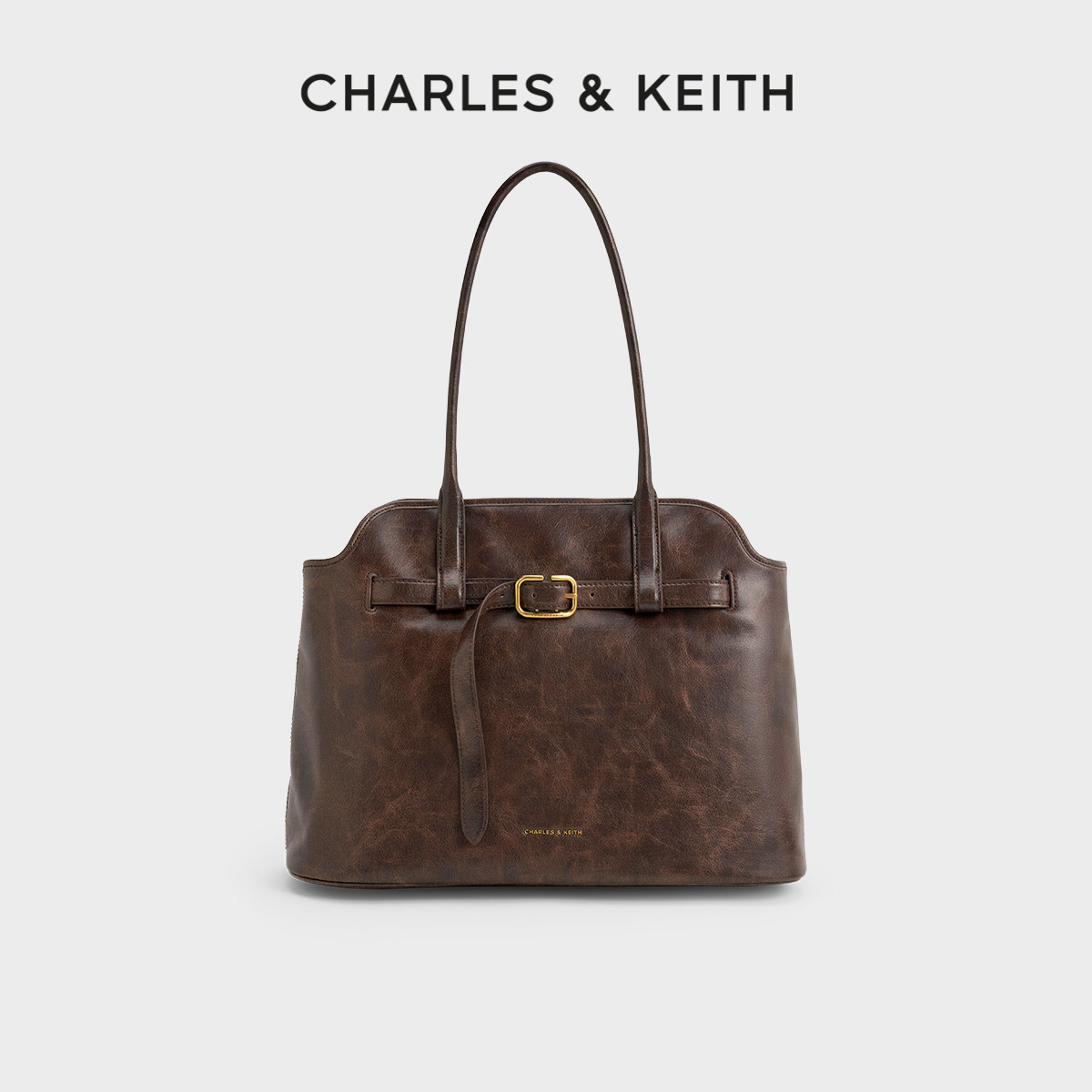 CHARLES&KEITH25秋冬CK2-30271614大容量腰带式手提单肩托特包,箱包皮具/热销女包/男包,托特包,淘宝优惠券,粉丝福利购,淘宝优惠卷