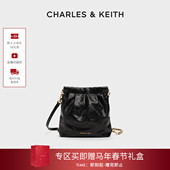 CHARLES&KEITH秋冬CK2 新年礼物 60782390迷你双肩流浪包托特包