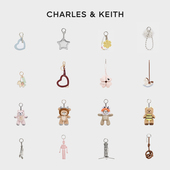 CHARLES&KEITH包挂合集CK8 10701527钥匙扣多巴胺可爱包包挂饰