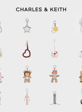 CHARLES&KEITH包挂合集CK8-10701527钥匙扣多巴胺可爱包包挂饰