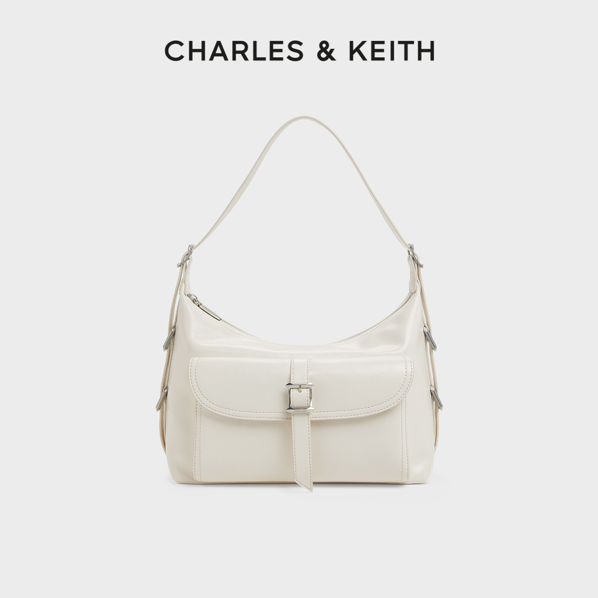 油蜡皮大容量腋下包CHARLESKEITH