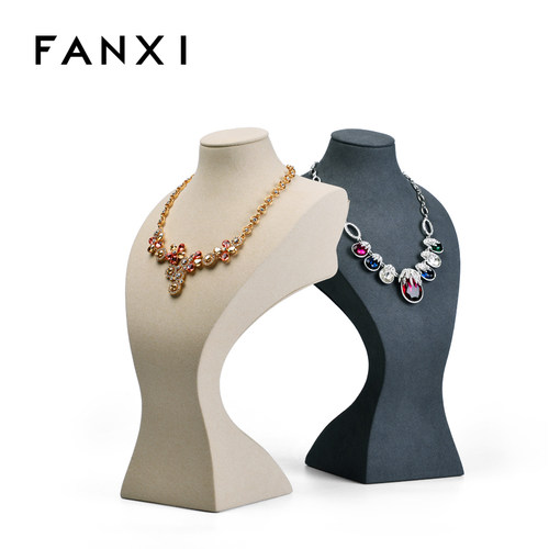 凡西FANXI超纤艺术人像架模特脖子项链展示架陈列架项链展示道具 - 封面