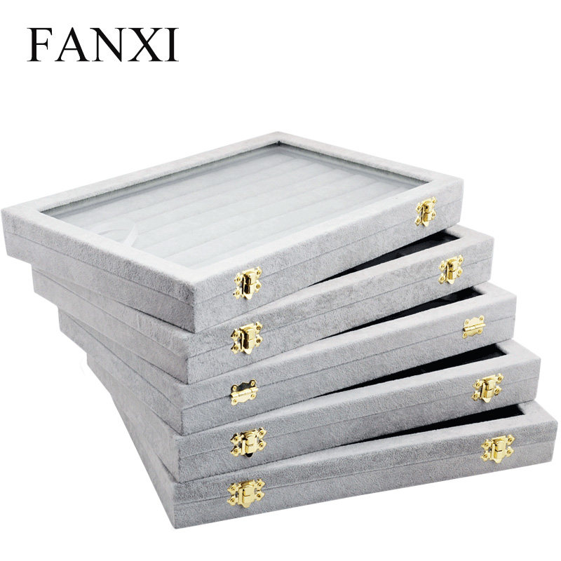 Where the West FANXI Ring jewelry storage box Jewellery Display box Glass lid Ear Studs Necklace Jewelry Boxin the Accessories/Fashion Jewelry, Jewelry storage , Jewelry Box  category - from Buy2taobao.com to provide professional Taobao agent buy service