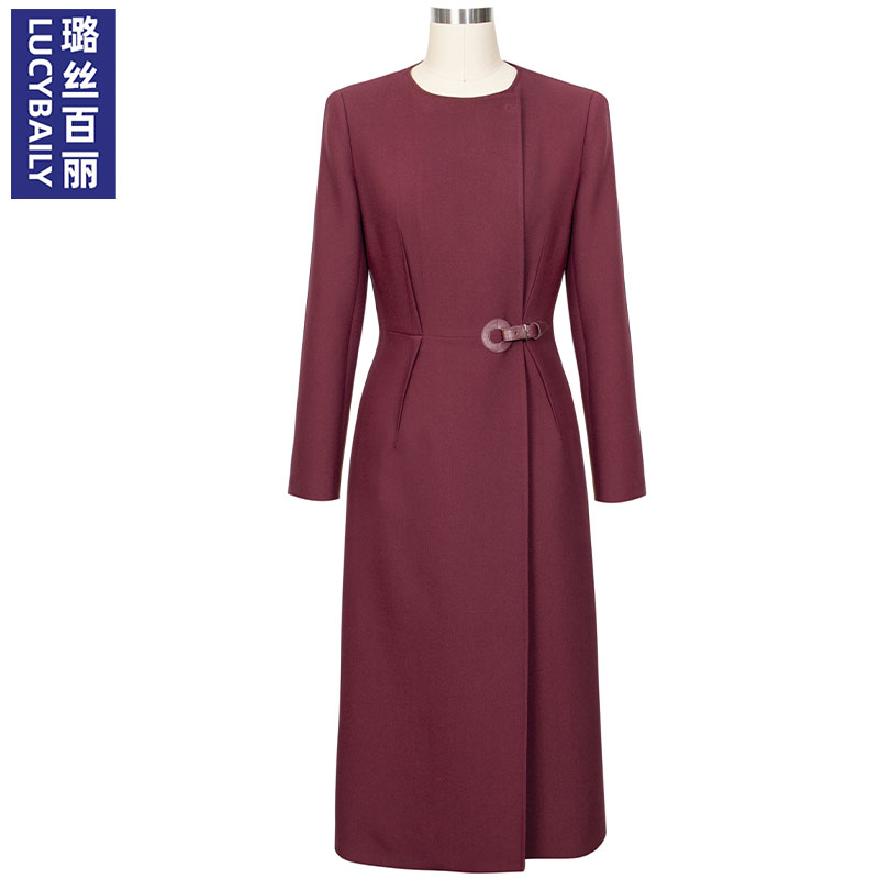 秋冬季通勤时尚风衣裙