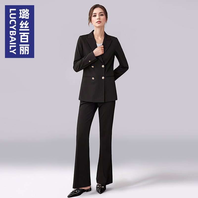 时尚通勤面试西装套装女高级感2025新款商务OL职业西服显瘦工作服