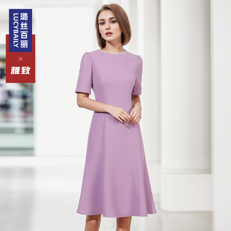 中长裙时尚璐丝百丽连衣裙
