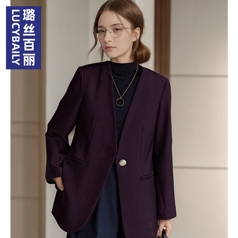 春秋西装外套女长袖2025新款