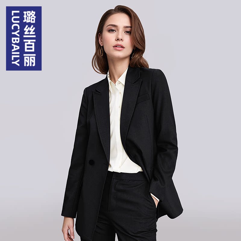 黑色西装外套女面试职业装正装商务OL2026新款大学生气质工作服