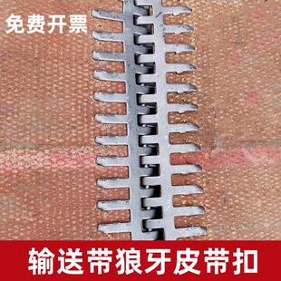 皮带扣狼牙扣输送带接头碳钢帆布皮带轻型输送带矿山输送带接头扣