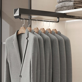 挂衣器衣通 架竖纵向横杆浅柜顶装 衣柜抽拉式 挂衣杆柜内伸缩衣架裤