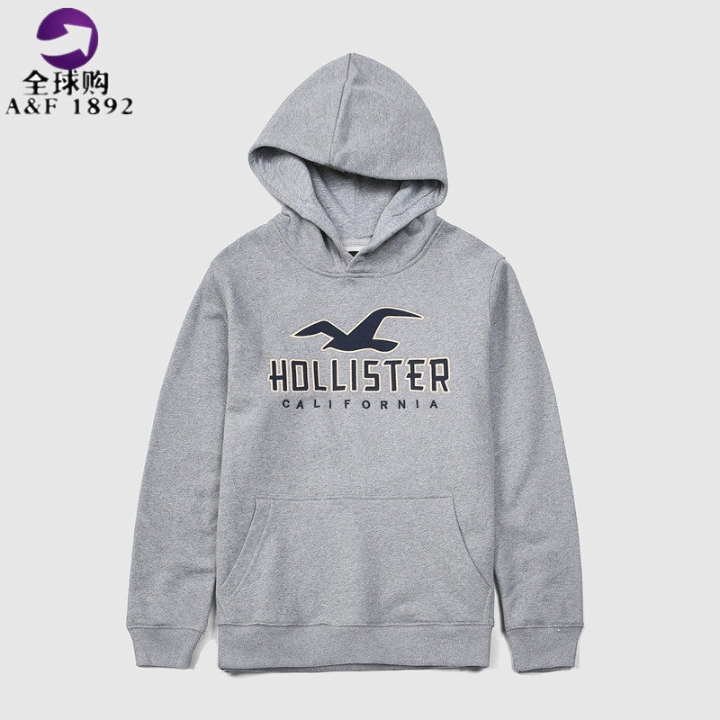 Hollister秋冬新款加絨男衛衣海鷗連帽套頭衫hco繡花潮流休閑外套在類目 男裝, 衛衣中 - 來自Buy2taobao.com提供專業的淘寶代購服務
