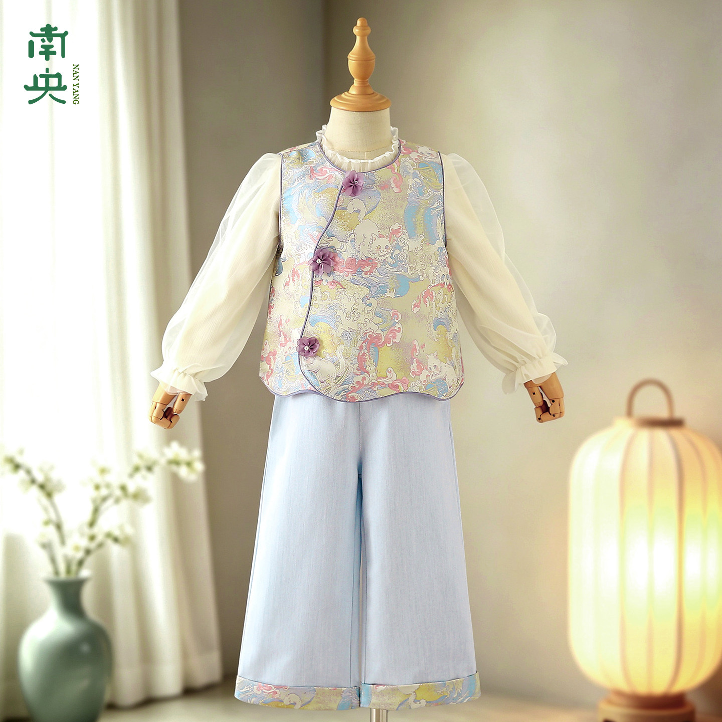 日常可穿汉服女童国风套装春秋季图片