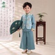 少爷服儿童唐装 新中式 三件套春秋季 汉服男童古装 小男孩演出服 童装