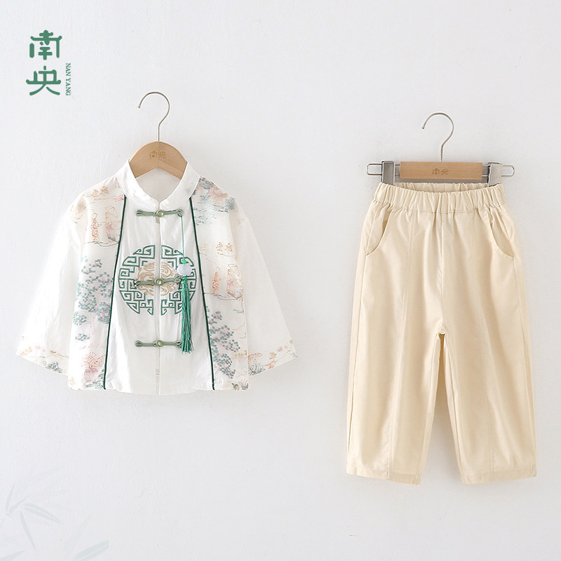 中秋节国风儿童汉服男童唐装春秋图片