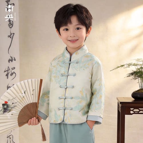 日常可穿汉服男童新中式外套春秋