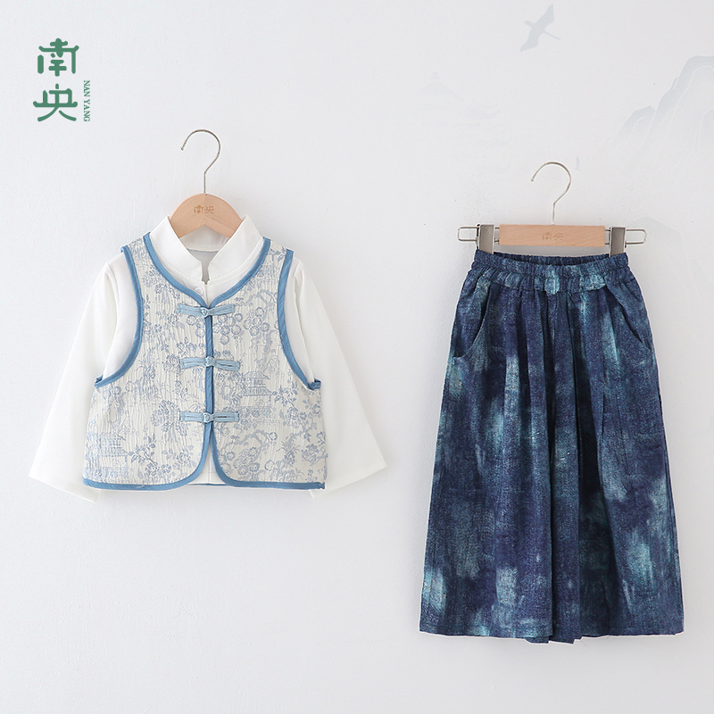 新中式国风童装汉服男童套装春秋