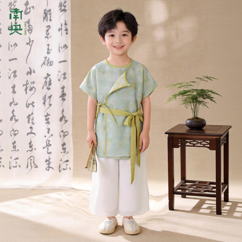 儿童唐制汉服男童唐装夏季薄款