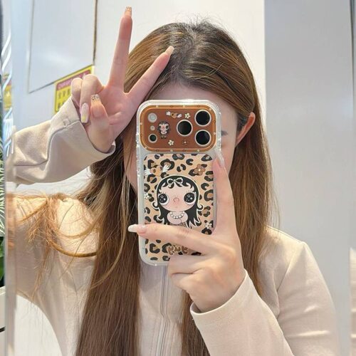 卡通豹纹iPhone防摔全包软壳