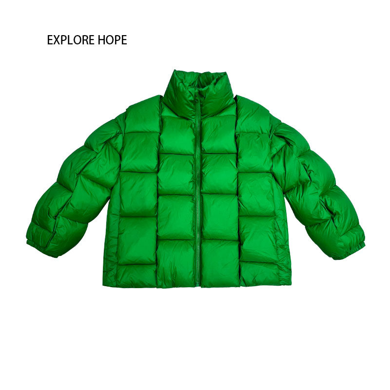 潮羽绒服2021年新款立领