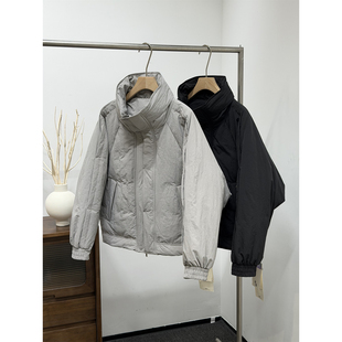 潮牌90白鹅绒羽绒服男小众青年保暖冬季新款韩版宽松立领保暖外套