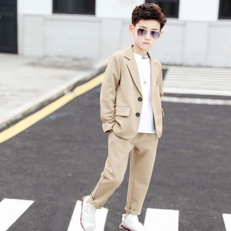 高街帅气西装三件套男童痞帅外套白色炸街长袖衬衫中大童休闲套装,童装/婴儿装/亲子装,西服/小西装,淘宝优惠券,粉丝福利购,淘宝优惠卷
