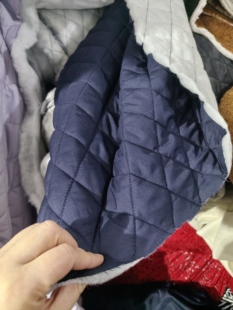 针织绗棉夹棉冬季双面复合保暖压缩内衬棉布料棉面料绗棉服装里布