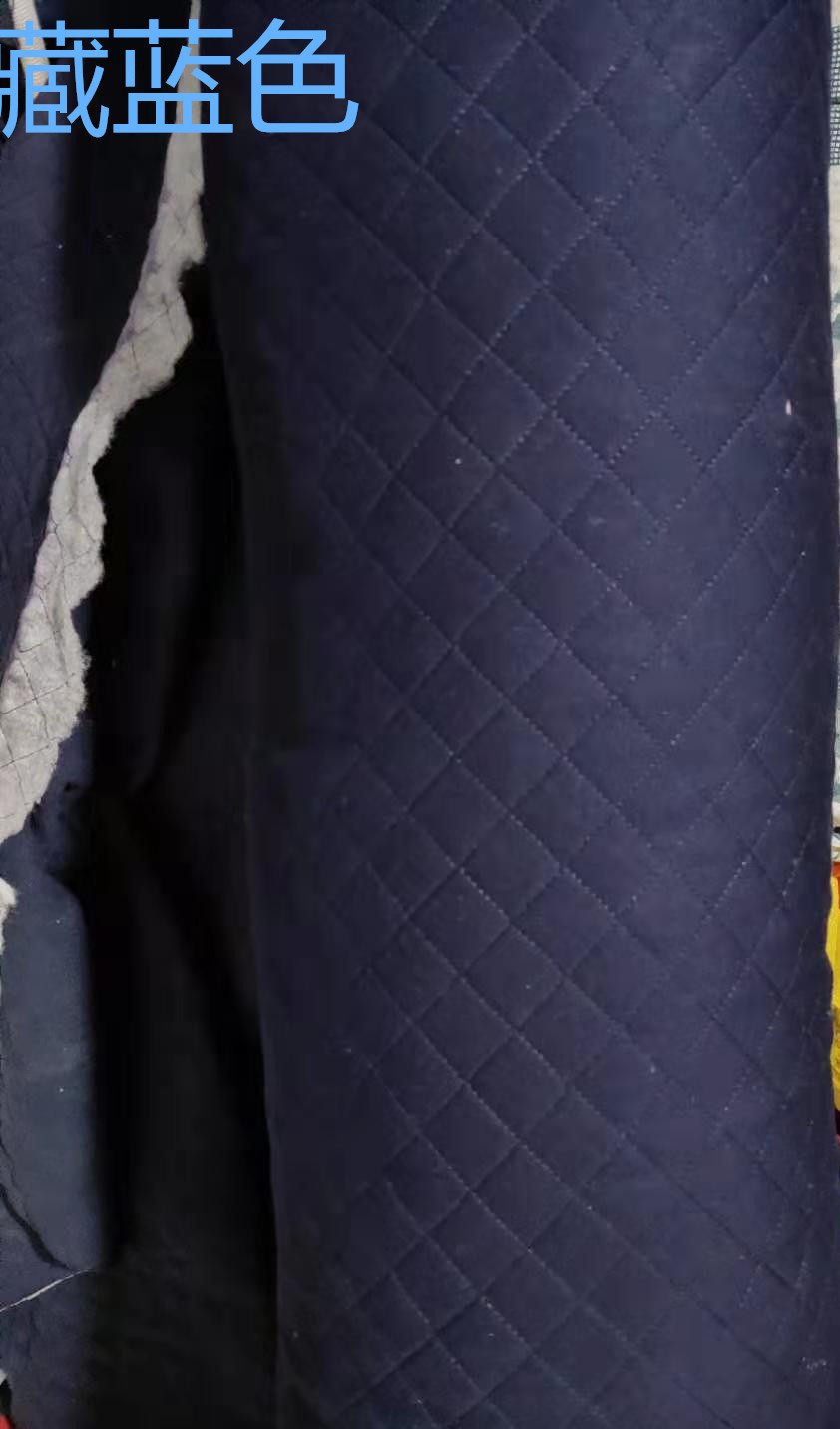 针织绗棉夹棉冬季双面复合保暖压缩内衬棉布料棉面料绗棉服装里布